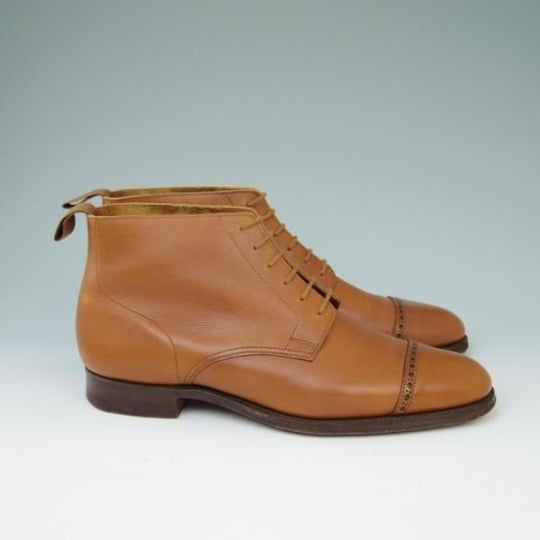 極美品★クロケット&ジョーンズ 8D【★UNITED ARROWS/ユナイテッドアローズ別注】SHANNON/ブーツ/カーフ/茶/メンズ/Crockett&Jones★a429