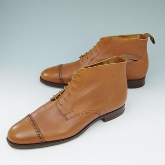 極美品★クロケット&ジョーンズ 8D【★UNITED ARROWS/ユナイテッドアローズ別注】SHANNON/ブーツ/カーフ/茶/メンズ/Crockett&Jones★a429