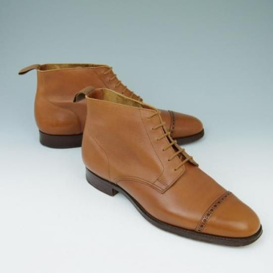 極美品★クロケット&ジョーンズ 8D【★UNITED ARROWS/ユナイテッドアローズ別注】SHANNON/ブーツ/カーフ/茶/メンズ/Crockett&Jones★a429