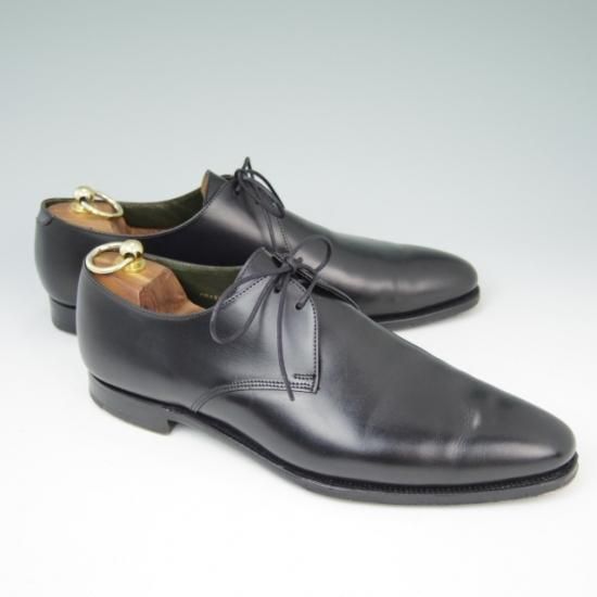 極美品★クロケット&ジョーンズ 8.5E【貴重★360ラスト/トレーディングポスト別注/CRAWLEY】プレーントゥ/カーフ/薄茶/Crockett&Jones★a430