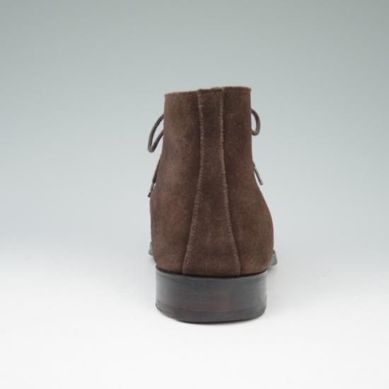 極美品★クロケット&ジョーンズ 5.5E【★チャートシー/CHERTSEY】チャッカブーツ/224ラスト/スエード/濃茶/Crockett&Jones★a432