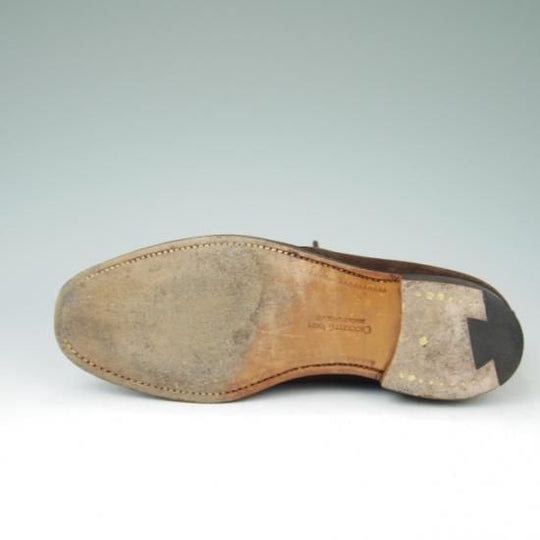 極美品★クロケット&ジョーンズ 5.5E【★チャートシー/CHERTSEY】チャッカブーツ/224ラスト/スエード/濃茶/Crockett&Jones★a432