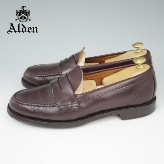 美品★オールデン7E【★ブルックスブラザーズ別注/Brooks Brothers】6206/コインローファー/カーフ/濃茶/Alden★a434