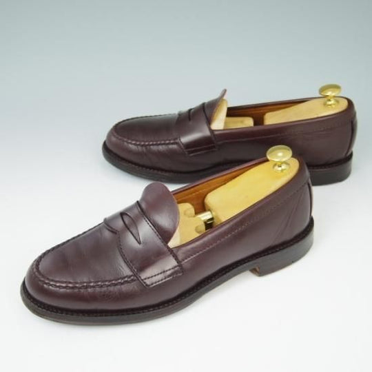 美品★オールデン7E【★ブルックスブラザーズ別注/Brooks Brothers】6206/コインローファー/カーフ/濃茶/Alden★a434