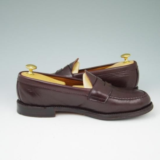 美品★オールデン7E【★ブルックスブラザーズ別注/Brooks Brothers】6206/コインローファー/カーフ/濃茶/Alden★a434