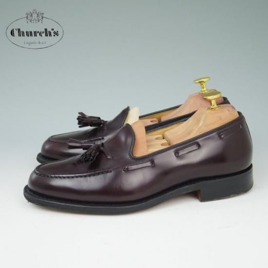 極美品★チャーチ60F/UK6【★ポリッシュドバインダーカーフ/KEATS 2/キーツ2】5都市ロゴ/93ラスト/タッセルローファー/Church's★a436