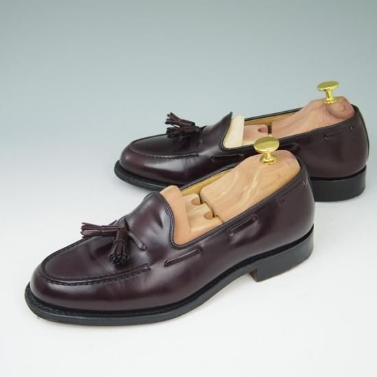 極美品★チャーチ60F/UK6【★ポリッシュドバインダーカーフ/KEATS 2/キーツ2】5都市ロゴ/93ラスト/タッセルローファー/Church's★a436