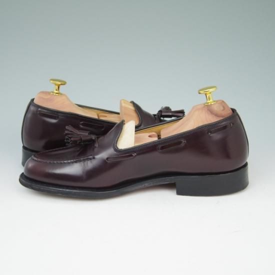 極美品★チャーチ60F/UK6【★ポリッシュドバインダーカーフ/KEATS 2/キーツ2】5都市ロゴ/93ラスト/タッセルローファー/Church's★a436