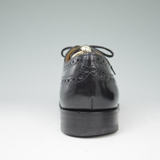 極上★チャーチ 85F/UK8.5【定価￥96,800-★BURWOOD/バーウッド】81ラスト/4都市ロゴ/ポリッシュドバインダーカーフ/黒/Church's★a437