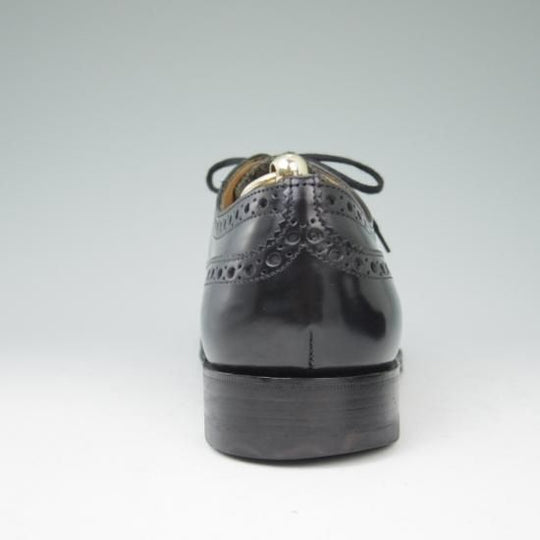 極上★チャーチ 85F/UK8.5【定価￥96,800-★BURWOOD/バーウッド】81ラスト/4都市ロゴ/ポリッシュドバインダーカーフ/黒/Church's★a437