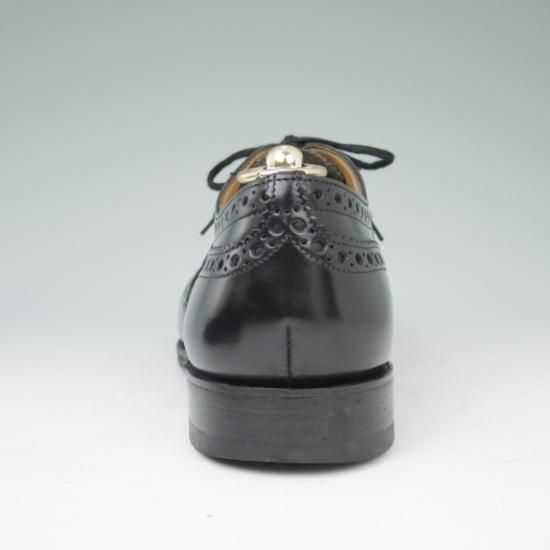 極上★チャーチ 85F/UK8.5【定価￥96,800-★BURWOOD/バーウッド】81ラスト/4都市ロゴ/ポリッシュドバインダーカーフ/黒/Church's★a437