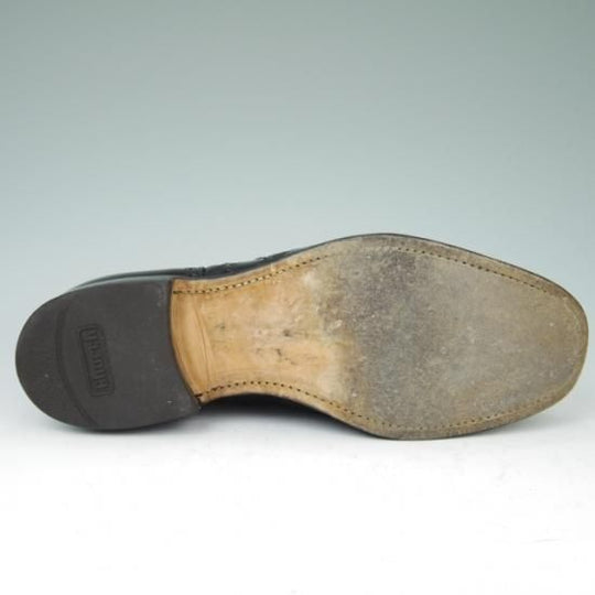 極上★チャーチ 85F/UK8.5【定価￥96,800-★BURWOOD/バーウッド】81ラスト/4都市ロゴ/ポリッシュドバインダーカーフ/黒/Church's★a437