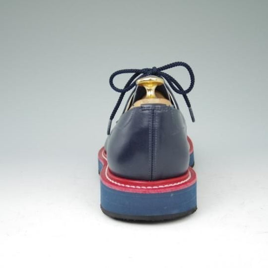 極美品★チャーチ 60F/UK6【貴重モデル★STRATFORD/142ラスト】プレーントゥ/カーフ/紺/メンズ/Church's★a438