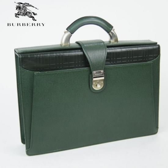 極上☆バーバリー【☆鞄】 レザー ダレス バッグ メンズ ビジネス