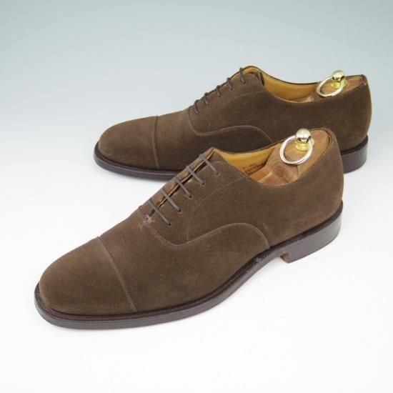 美品★チャーチ 80F/UK8【貴重★コンサル同仕様/100ラスト】Aberdeen/ストレートチップ/スエード/茶★a448