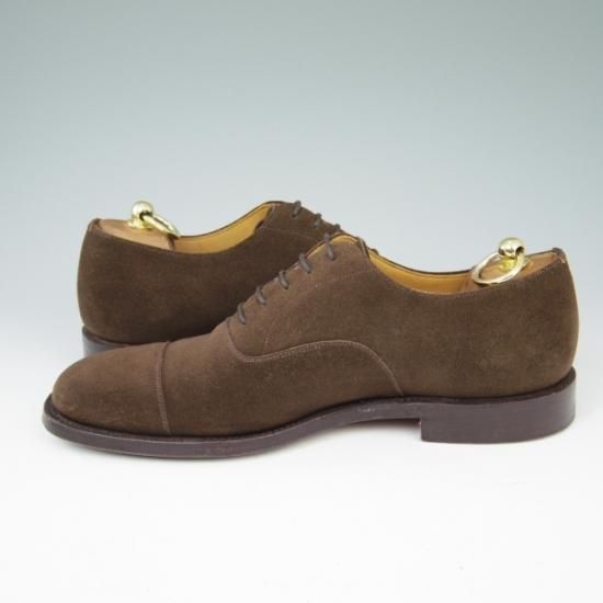 美品★チャーチ 80F/UK8【貴重★コンサル同仕様/100ラスト】Aberdeen/ストレートチップ/スエード/茶★a448