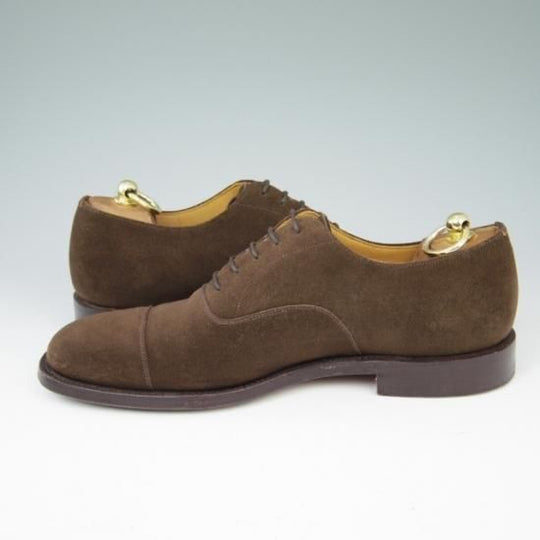 美品★チャーチ 80F/UK8【貴重★コンサル同仕様/100ラスト】Aberdeen/ストレートチップ/スエード/茶★a448