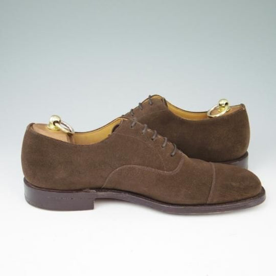 美品★チャーチ 80F/UK8【貴重★コンサル同仕様/100ラスト】Aberdeen/ストレートチップ/スエード/茶★a448