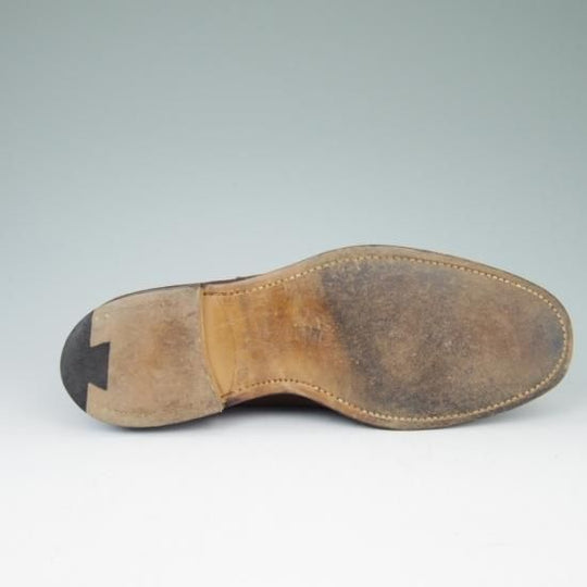 美品★チャーチ 80F/UK8【貴重★コンサル同仕様/100ラスト】Aberdeen/ストレートチップ/スエード/茶★a448