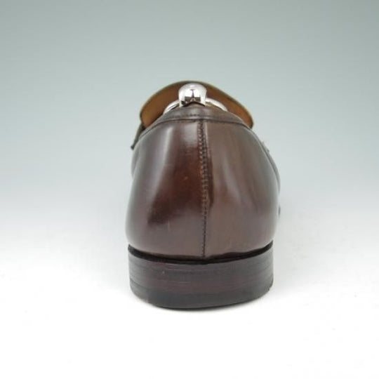極上★クロケット&ジョーンズ 7.5E【貴重★濃茶/コードバン仕様/HARVARD】314ラスト/コインローファー/Crockett&Jones★a449