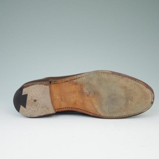 極上★クロケット&ジョーンズ 7.5E【貴重★濃茶/コードバン仕様/HARVARD】314ラスト/コインローファー/Crockett&Jones★a449