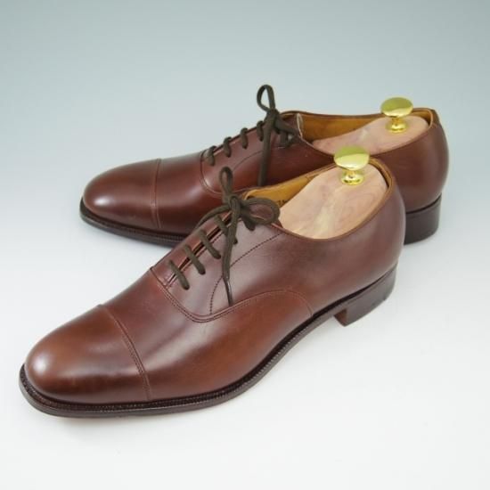 未使用★チャーチ 60D/UK6【旧チャーチ★CONSUL/コンサル/73ラスト】3都市ロゴ/ストレートチップ/カーフ/茶/Church's★a466