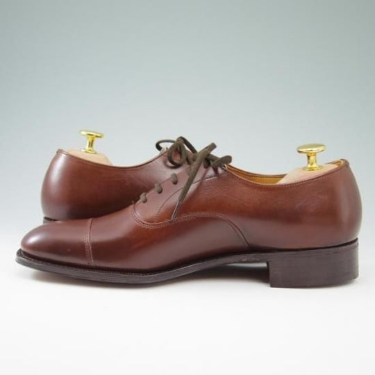 未使用★チャーチ 60D/UK6【旧チャーチ★CONSUL/コンサル/73ラスト】3都市ロゴ/ストレートチップ/カーフ/茶/Church's★a466