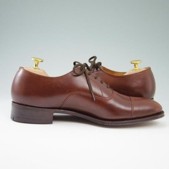 未使用★チャーチ 60D/UK6【旧チャーチ★CONSUL/コンサル/73ラスト】3都市ロゴ/ストレートチップ/カーフ/茶/Church's★a466