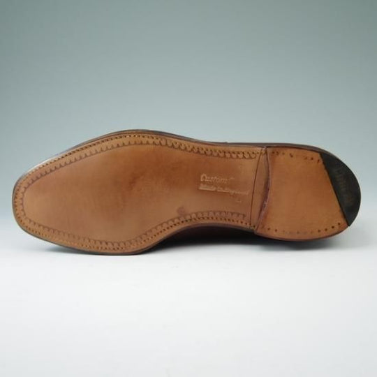 未使用★チャーチ 60D/UK6【旧チャーチ★CONSUL/コンサル/73ラスト】3都市ロゴ/ストレートチップ/カーフ/茶/Church's★a466