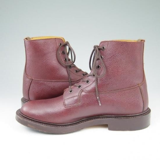 極美品★トリッカーズ 8【貴重★BURFORD/プレーントゥブーツ/SUPER BOOTS】カーフ/茶/メンズ/Tricker's★a468