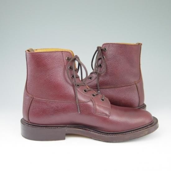 極美品★トリッカーズ 8【貴重★BURFORD/プレーントゥブーツ/SUPER BOOTS】カーフ/茶/メンズ/Tricker's★a468