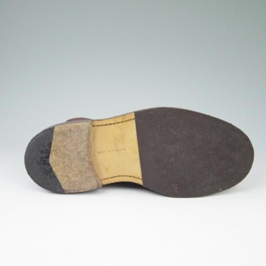 極美品★トリッカーズ 8【貴重★BURFORD/プレーントゥブーツ/SUPER BOOTS】カーフ/茶/メンズ/Tricker's★a468