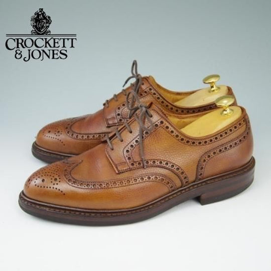 極上★クロケット＆ジョーンズ 6E【定価￥92,880-★ダイナイトソール仕様/PEMBROKE】325ラスト/ペンブローク/茶/Crockett&Jones★a471