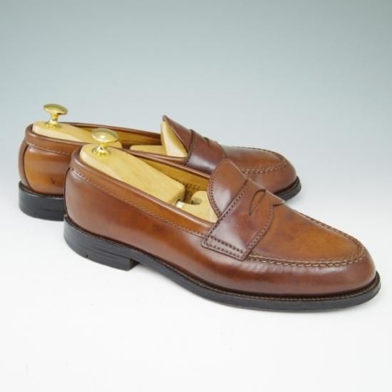 極上★オールデン 7E【コードバン仕様★ラベロ色/茶/6754】コインローファー/バンラスト/ヴァン/Alden★a478