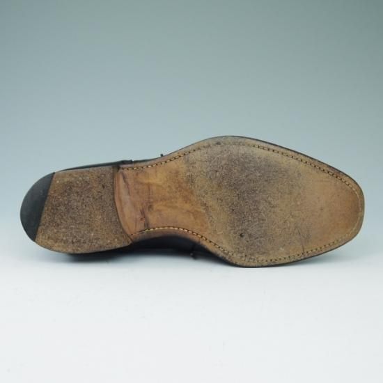 極上★チャーチ60G/UK6【旧チャーチ★ディプロマット/DIPLOMAT/73ラスト】3都市ロゴ/セミブローグ/黒/メンズ/Church's★a481