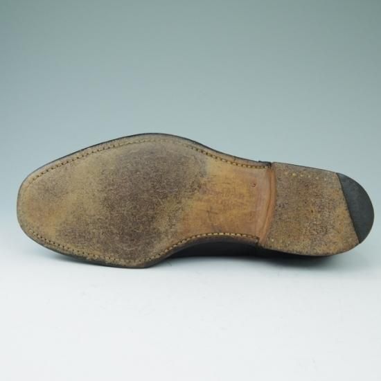 極上★チャーチ60G/UK6【旧チャーチ★ディプロマット/DIPLOMAT/73ラスト】3都市ロゴ/セミブローグ/黒/メンズ/Church's★a481