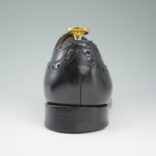 美品★エドワードグリーン7D【定価￥174,900-★カドガン/CADOGAN/202ラスト】セミブローグ/カーフ/黒/メンズ/EDWARD GREEN★a482