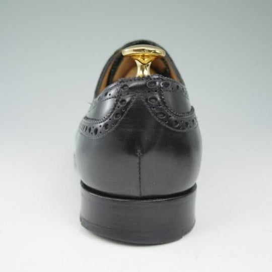美品★エドワードグリーン7D【定価￥174,900-★カドガン/CADOGAN/202ラスト】セミブローグ/カーフ/黒/メンズ/EDWARD GREEN★a482