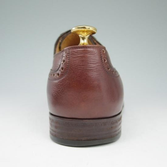 極上★(伊)タニノクリスチー SIZE 6.5【★セミブローグ】 グレインレザー/濃茶/TANINO CRISCI★a489