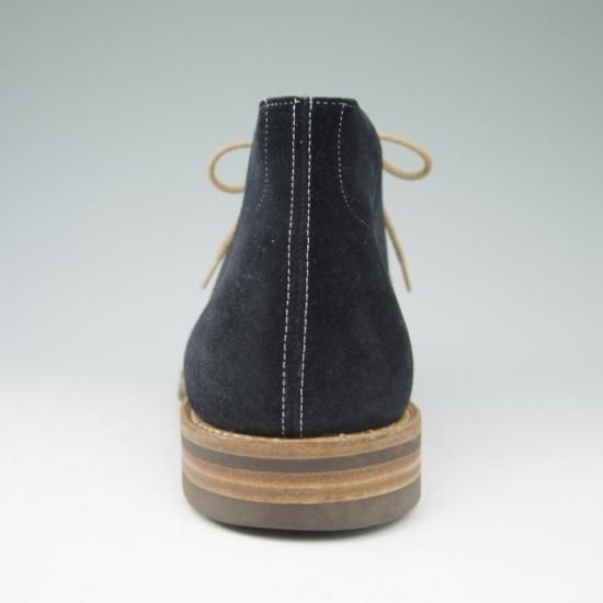 美品★チャーチ85F/UK8.5【ダイナイトソール仕様★チャッカブーツ/SAHARA3】81ラスト/スエード/紺/メンズ/Church's★a491