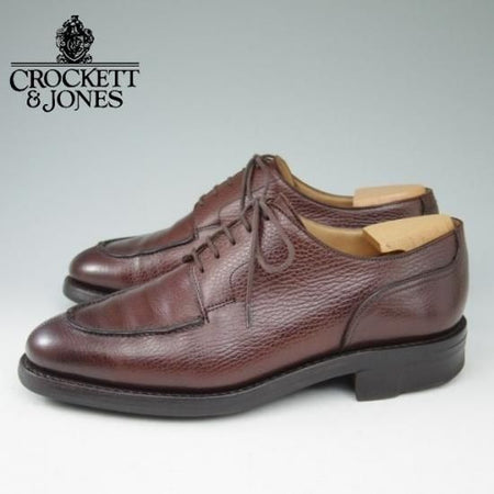 極上★クロケット&ジョーンズ 5.5E【★ロイドフットウェア別注/Lloyd Footwear】MONTAGU/Uチップ/グレインレザー/茶/Crockett&Jones★a492