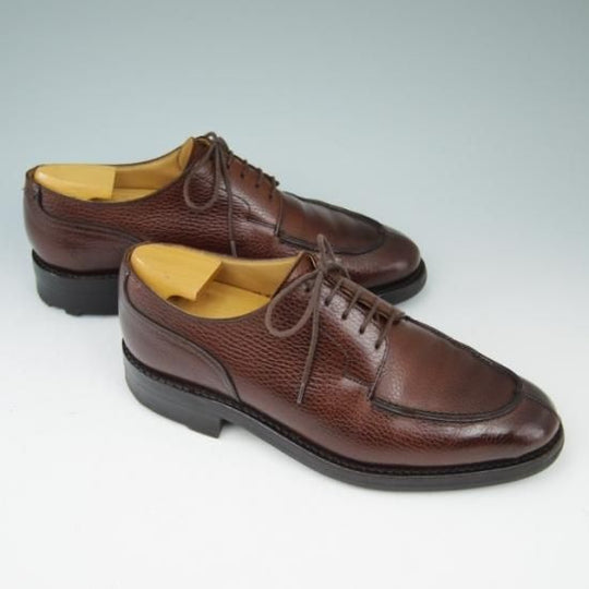 極上★クロケット&ジョーンズ 5.5E【★ロイドフットウェア別注/Lloyd Footwear】MONTAGU/Uチップ/グレインレザー/茶/Crockett&Jones★a492