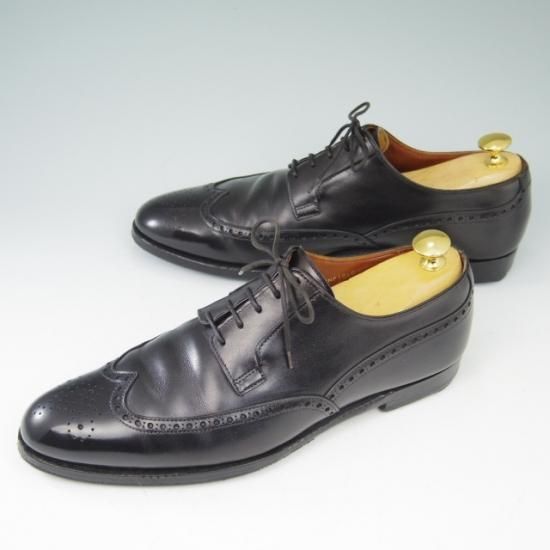 極上★クロケット&ジョーンズ 6E【★ハンドグレード/HENFIELD】フルブローグ/カーフ/黒/メンズ/Crockett&Jones★a495