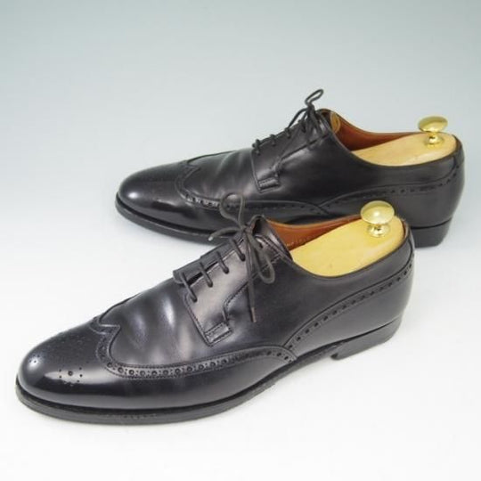 極上★クロケット&ジョーンズ 6E【★ハンドグレード/HENFIELD】フルブローグ/カーフ/黒/メンズ/Crockett&Jones★a495