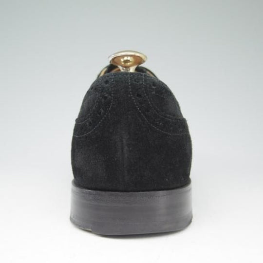 美品★チーニー 6F【★ロイドフットウェア別注/Lloyd Footwear】Mシリーズ/89ラスト/セミブローグ/スエード/黒/メンズ/CHEANEY★a496