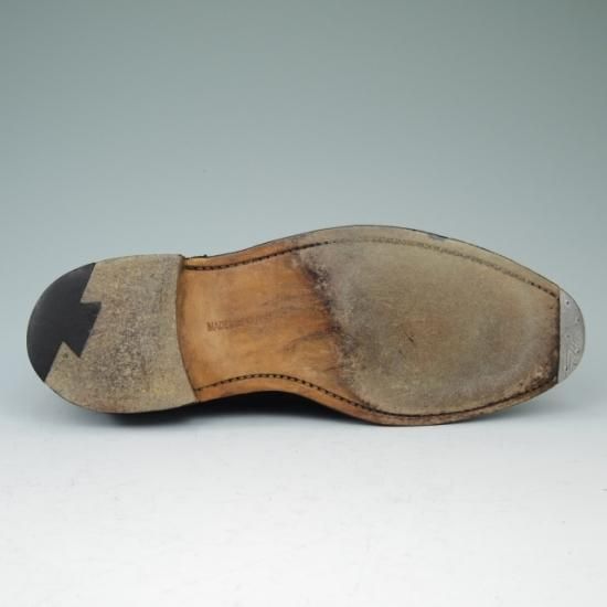 美品★チーニー 6F【★ロイドフットウェア別注/Lloyd Footwear】Mシリーズ/89ラスト/セミブローグ/スエード/黒/メンズ/CHEANEY★a496