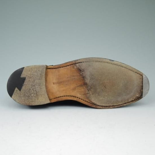 美品★チーニー 6F【★ロイドフットウェア別注/Lloyd Footwear】Mシリーズ/89ラスト/セミブローグ/スエード/黒/メンズ/CHEANEY★a496
