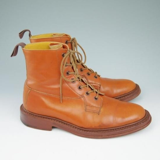 ★トリッカーズ SIZE 8【★プレーントゥ/カントリ−ブーツ】カーフ/茶/メンズ/Tricker's★a502