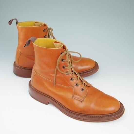 ★トリッカーズ SIZE 8【★プレーントゥ/カントリ−ブーツ】カーフ/茶/メンズ/Tricker's★a502
