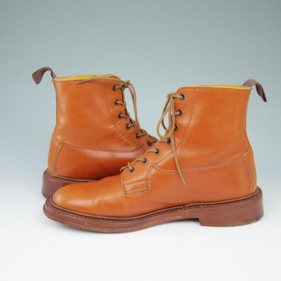 ★トリッカーズ SIZE 8【★プレーントゥ/カントリ−ブーツ】カーフ/茶/メンズ/Tricker's★a502